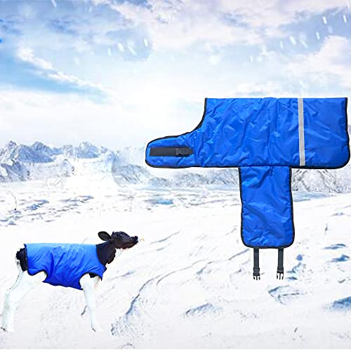 2 Goat Coats for Winter Calf Blanket Horse Blanket Goat Blankets for Winter Calf Clothing Calf Warm Artifact Calf Cold Clothing Calf Keep Warm Clothing Horse Blanket for Cattle Blue