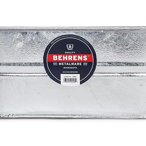 Behrens 0-OV 5-1/2-Gallon Oval Steel Tub - size: 5-1/2 gallon