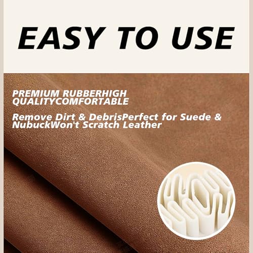 Suede Eraser & Brush for Shoes, Magic Rubber Shoe Brush Cleaner for Suede Shoe,Bags,Jacket Care (1PC)