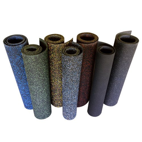 Rubber-Cal Elephant Bark Rubber Flooring - 3/16" Thick - color: Blue Steel, size: 54"L x 48"W x 0.2"Th