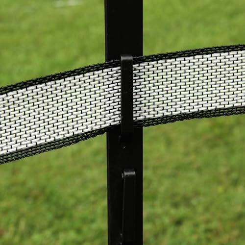 Zareba Step-In Electric Fence Posts, 4 ft, 50 Pack, Black | Durable and hold 2in of Wire or Poly Tape - style: 50 Black Posts
