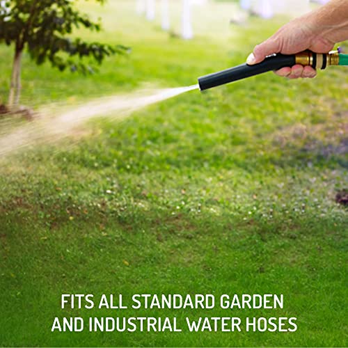 Hi-Tech Bend and Spray Water Nozzle - Heavy Duty, Flexible Garden Hose Attachment - Control Water Use and Spray 1 Unit
