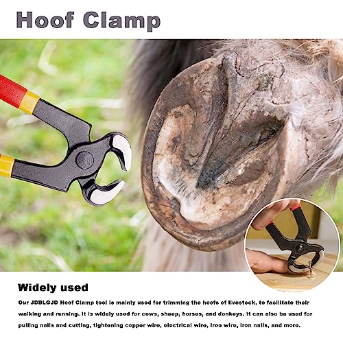 8 Inch Farrier Hoof Trimmer, Sharpener Kit for Goats, Pigs, and Hooved Animals, Professional Hoof Clippers, Rasp, and Trimming Tools, Complete Goat Hoof Care Kit