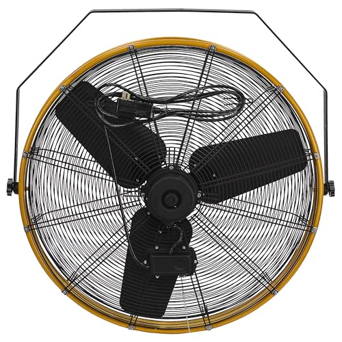 CAT fans - 30 Inch Outdoor IPX4 Weatherproof High Velocity Wall Mounted Shroud Fan. 8900 CFM, 3 Speed - For Industrial, Commercial, & Residential Use. cETL Certified (HVOD-30S-NG)