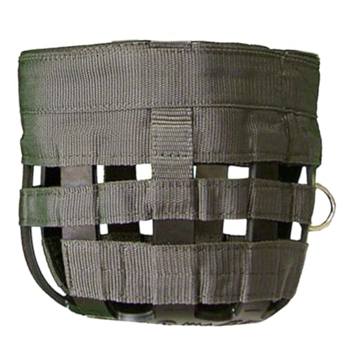 Best Friend Deluxe Leather Crown Grazing Muzzle - Horse Muzzle with Attached Halter, Adjustable, Breakaway, Lightweight, Ventilated, for Controlled Grazing - Dark Grey, Cob Size - size: Cob