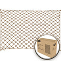 Jute Hemp Rope Nets for Safety and Decoration: Indoor & Outdoor Use, Kids' Climbing, and Versatile Protection (4ft x 8ft) - size: 4ft x 8ft