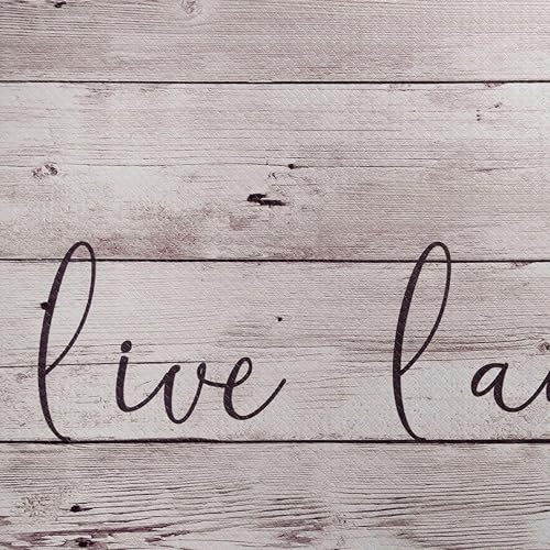 Home Dynamix Cozy Living Live Laugh Love Runner Anti-Fatigue Kitchen Mat, Non-Slip Floor Mat, Padded Standing Desk Mat, Non-Slip Floor Mat, Padded Standing Desk Mat, Beige/Brown, 17.5"x30" - color: Beige/Brown, size: 18"L x 18"W x 0.5"Th