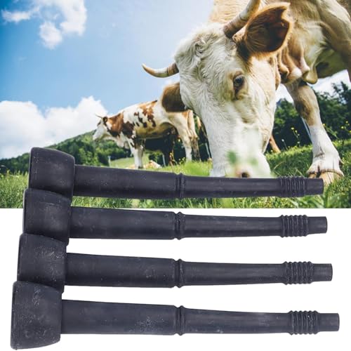 Black Soft Rubber Milking Liner Replacement,4PCS Milking Machine Liners,Milking Liner Tool for Livestock Breeding Industry Cow Milking Machine