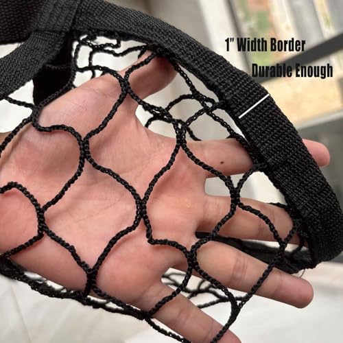 2 PCS Slow Feed Hay Net for Horses, Hay Net for Livestock,Slow Feeder for Goats Sheep Donkey, Easy to Fill and Hang, Black, 35 x 31 Inch