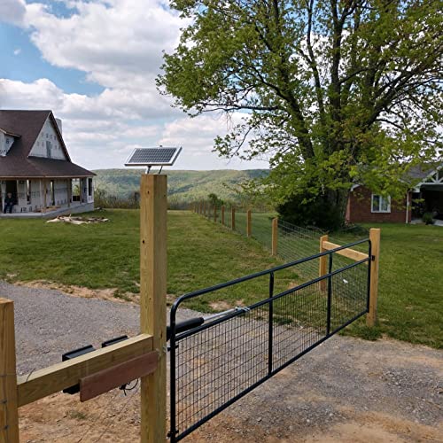 GHOST CONTROLS Solar Heavy-Duty Automatic Gate Opener Kit for Driveway Swing Gates with Long-Range Solar Gate Opener Remote - Model TSS1XP - size: Solar Single Swing Gate Opener