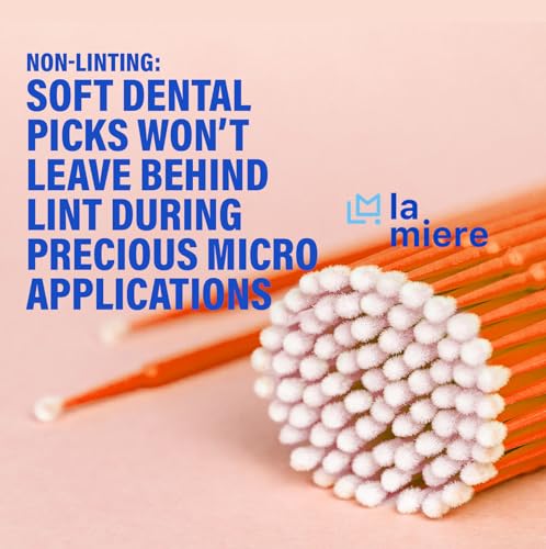 2.5mm Orange 400pcs Micro Brush Micro Applicators Brushes Fine Microswabs Regular - size: 2.5mm Orange