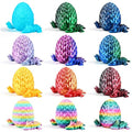 Impossmaker 12pcs 3D Printed Dragon Eggs, Prefilled Easter Dragon Egg with Dragon Toy, Easter Basket Stuffer, Goodie Bag Fillers, Easter Egg Hunt, Unique Easter Basket Gifts for Kids - style: 12P-S2