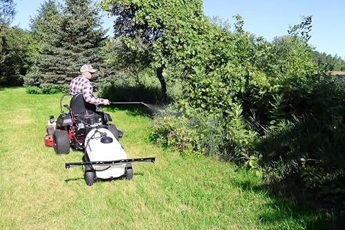 25 Gallon Pull-Behind Trailer Broadcast Sprayer - 1.1GPM, 7' Swath - size: 25 Gallon, style: Tow-Behind