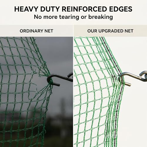 Plastic Garden Fence 4x30 FT,0.4" Mesh Deer Fence Roll | Green Heavy Duty Temporary Safety Fencing for Animals, Snow, Poultry, Deer, Yard & Construction,50PCS Zip Ties - size: 4' x 30'