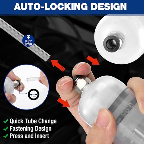 WORKPRO 200CC Manual Fluid Extractor | Multi-Purpose Oil Syringe Suction Pump, Manual Extraction and Filling Pump, Automotive Oil Syringe - size: 200cc