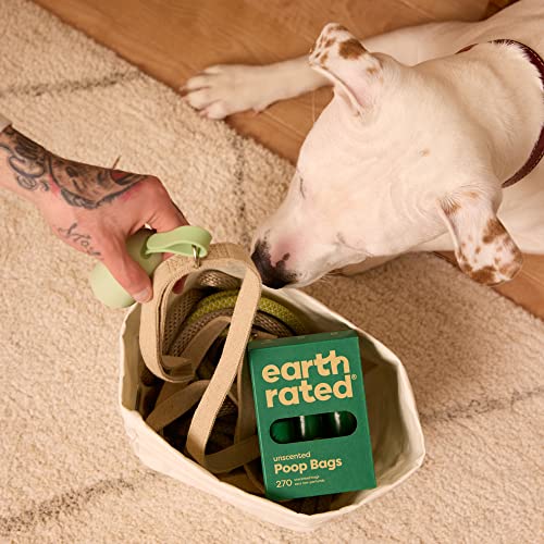 Earth Rated Dog Poop Bags on Refill Rolls, 120 Bags, Unscented | Guaranteed Leak Proof and Extra Thick Waste Bag Refill Rolls - size: 1 Count (Pack of 270)