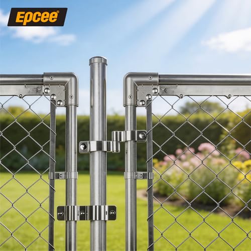 2 Pack 1-7/8" x 1-3/8" Chain Link Fence Gate Hinge, 304 Stainless Steel Heavy Duty Male Female Post Hinges with Bolts and Nuts - color: 1-7/8", size: 1-3/8"