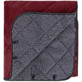 REDCAMP Large Warm Blanket with Sherpa Lining, Cold Weather Outdoor Blanket Windproof for Camping Stadium, Machine Washable 79"x 79" Red | Cold Weather Warm Thick Outdoor Blanket Comfy Foldable & Windproof for Camping Stadium,Car,Picnics,Pet,Trip,Machine