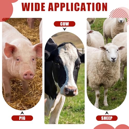 2 Sets Calf Feeding Bottle with Nipples,2 Quart + 3 Quart | Replacement Silicone Nipples, Calf Bottles with Handles, Durable Milk Feeding Bottle for Calves, Nursing Supply for Livestock - size: 1 Count (Pack of 2)