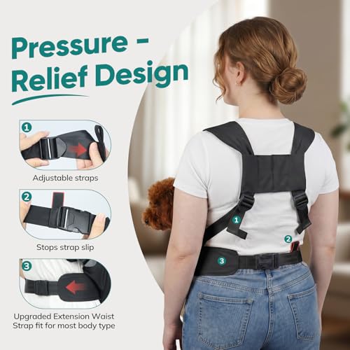 Dog Sling Carrier Front with Thicken Bottom Support for Small Dogs 5-12 lb | Adjustable, Hands Free, Comfortable Wearable, Lightweight, Vet Visits, Anxiety, Travel, Hiking, Safety Clip Black - color: Black, size: Small