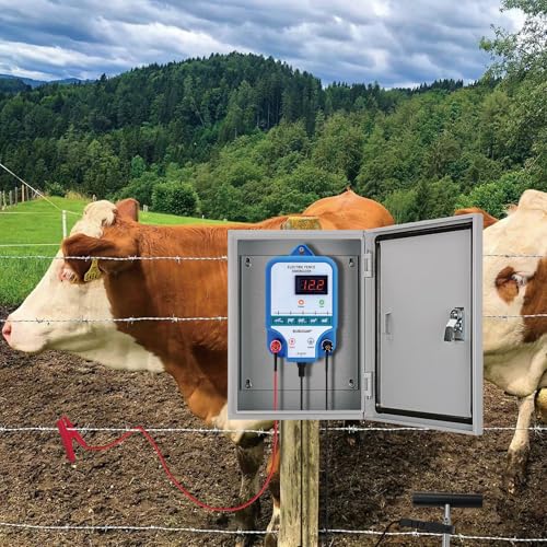 Electric Fence Jumper Leads Cable with Crocodile Clip, Ground Rod with Jumper Leads & Clips, Easy Installation for Solar Fence Charger, Energizer, Livestock & Garden Use - style: JZ5