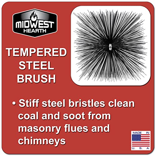 Midwest Hearth Square Wire Chimney Cleaning Brush (6-Inch Square) Made in USA - size: 6-Inch Square
