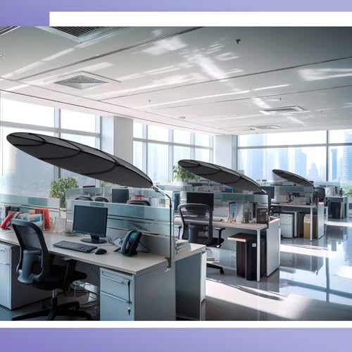 1 Pack Large Adjustable Office Cubicle and Desk Shade,51'' Portable Cubicle Light Shade with Clamp Foldable Rotatable Canopy Blocks Light or Disturbance for Working Accessories (Stars) - style: Stars