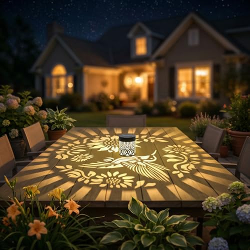 Gardsee Solar Fence Lights Outdoor 2 Pack Deck Step Wall Lights Butterfly Metal Waterproof LED Warm Yellow Light for Garden Post Patio Backyard Yard Decor (Black 2) - style: black 2