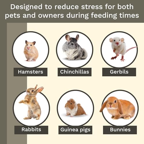Hay Feeder for Rabbit, Guinea Pig, Bunny, Chinchilla, Heavy Duty Metal Rack Hay Holder - 7.3x4.3x6.7 inch