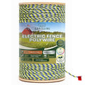 Electric Fence Polywire 9-Strands 1/8” 3280ft - Hot Wire 0.3 Ohm Resistance | 330lb Strength Tinned Copper & Stainless Steel - Suitable for Horses Livestock Rotational Grazing & Pasture Electric Fencing - size: 3280 ft