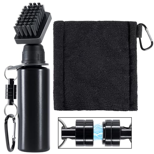 Belongtous Shoe & Boot Cleaner Brush, Portable Magnetic Water Spray Cleat Cleaning Brush, Stiff Nylon Bristles Detachable Kit for Soccer Cleats, Golf Shoes, Baseball Cleats & Hiking Boots
