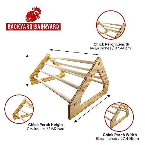 Chick Perch Strong Wooden Jungle Gym Roosting Bar Made in USA!!! Chicken Toys for Coop and Brooder for Baby Chicks El Pollitos La Pollita Pollos Gallinas Polluelos