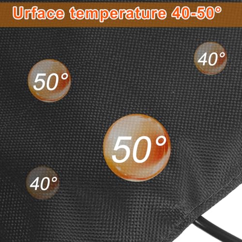 MAGICLULU USB Heating Pad for Hamster Cage Small Animal Heating Pad for Reptiles Rabbit Winter Thermal Insulation Mat Soft Warm Heat Mat for Cozy Resting 5.51 X 5.51 X 0.03 in 1 Pack