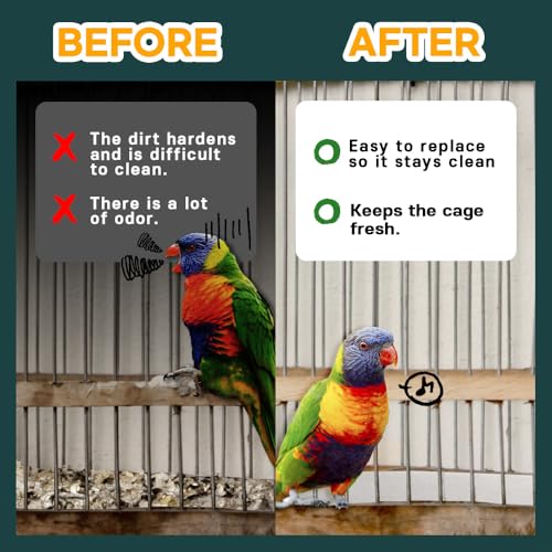 HA SHI Bird Cage Liners, 120 Unscented Newsprint Sheets, 31 x 21.5 in Large | 120 unscented newsprint sheets, 31 x 21.5 in. Large ink-free liners for bird cages and small pet enclosures. Trim to fit. - size: 120 Sheets - 31" x 21.5" (Pre-cut)