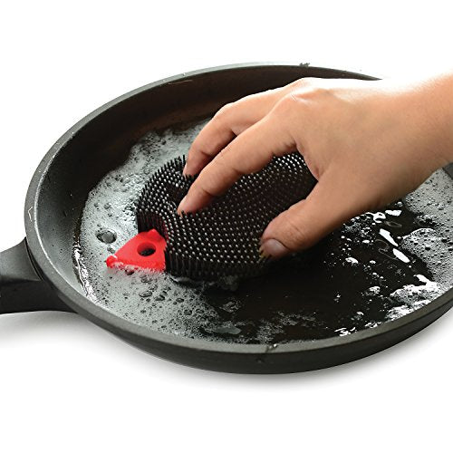 Norpro Hedgehog Silicone Dish Brush - color: Black (Hedgehog)
