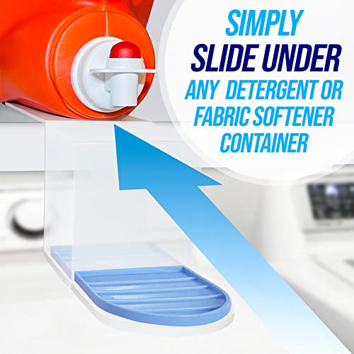 Simplation [2 Pack] Laundry Detergent Cup Holder, Detergent Drip Catcher | (Slide Style) No More Mess or Leaks, Laundry Detergent Cup Holder, Drip Catcher - style: Slide Style