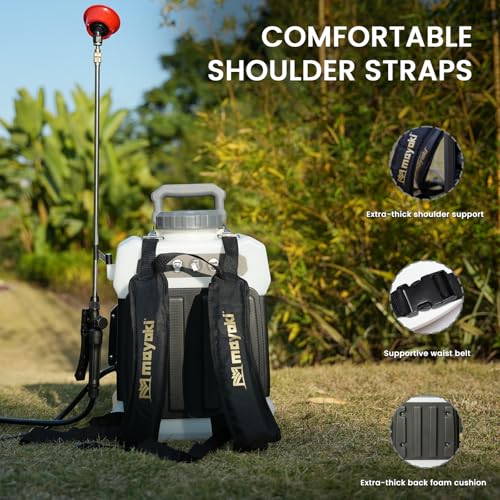 3 Gallon Lawn Garden Sprayer Compatible with DeWalt 20V MAX Battery | Backpack Pump Sprayer with 2.0Ah Battery,7 Nozzles, Adjustable Pressure,Translucent Tank for Spraying,Watering,Weeds,Cleaning - color: Gray