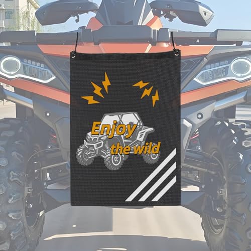 ATV UTV Trash Bag Universal Compatible With Can-Am, Cfmoto, Teryx | Mule, Golf Cart, Boat Off-Road-Work,Arctic Cat,Pioneer,Polaris Rzr,Mesh Trash Sack For UTV ATV - style: Enjoy The Wild