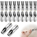 NATGAI 20 Pack Pig Water Nipple, 1/2" NPT Stainless Steel Automatic | Pig Nipple Waterer, Heavy Duty Hog & Swine Water Drinker Feeder, Pig Nipple Drinker for Sows, Piglets & Goats Drinking System