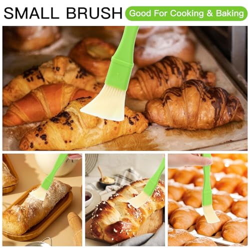 8 Pcs Pastry Brush - Cooking Grease Brush, Food Brushes For Baking/Grilling/Spreading Marinades/Butter/Sauces/Eggs, Durable Kitchen Culinary Utensil