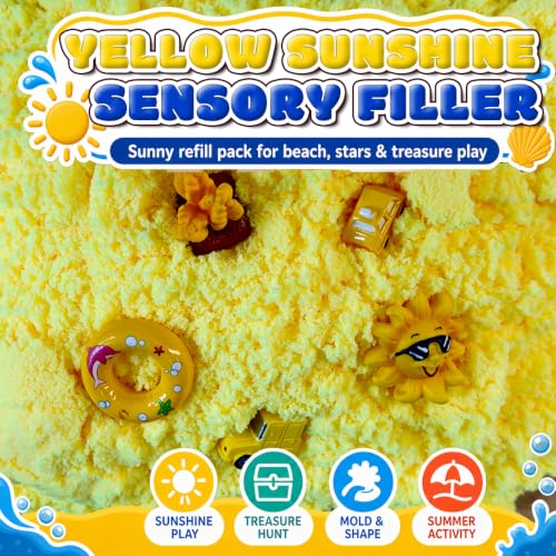 Yellow Latex Sunshine Sensory Bin, Lemon Theme Bee Hive Bright Sensory Play for Happy Mood, Summer Energy Learning Toy for Kids Ages 3+ - color: yellow