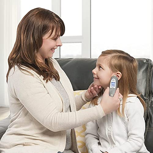 HealthSmart Digital Ear Thermometer for Babies, Kids and Adults - Instant and Accurate Results, Infrared Technology, Visual Fever Indicator, and 30 Disposable Lens Covers, FSA & HSA Eligible - style: Ear