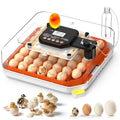 48 Egg Incubators for Hatching Eggs, Chicken Incubator with Auto Turner, Digital Temp & Humidity Control, Built-in Egg Candler & External Water Refill - for Hatching Chicks, Ducks, Quail, Goose Eggs
