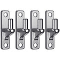 Insaga 304 Stainless Steel Gate Hinges 4 Pcs, Heavy Duty Wall Mount Hinges with 5/8" Pin, One-Piece Casting Farm & Chain Link Fence Gate Hardware - color: Silver-SS-Pin-4Pcs