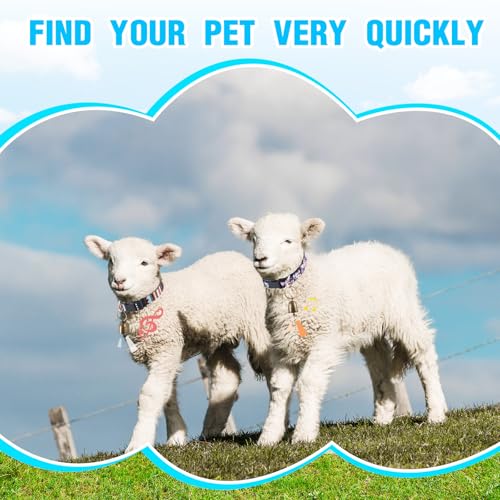 2 Pack Goat Collars with Bells, Sheep Grazing Copper Bells and Adjustable Nylon Collar Set Loud Bronze Bell Small Farm Animal Sheep Cow Accessories (Groovy) - style: Groovy
