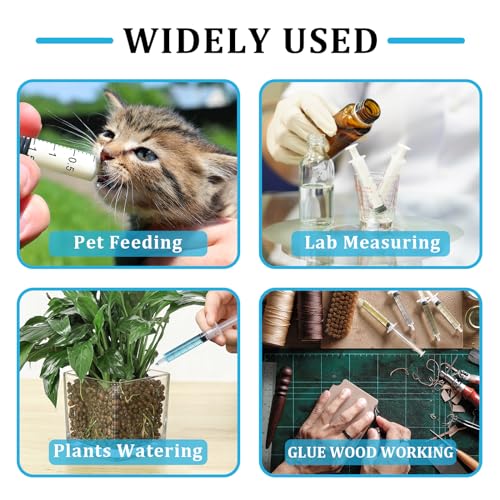 35 Pack 3ml Plastic Syringe Without Needle, Catheter Tip Individually Sealed for Liquid, Sterile - Syringes Tools for Feeding Pets, Measuring, Scientific Labs, Oil or Glue Applicatorc - style: 3ML