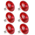 150W Red Infrared Heat Lamp Bulbs, Reptile & Chicken Heat Emitter Basking Light, Heat Bulb for Bearded Dragon, Lizard, Tortoise, Chicks, Brooder Coop, Pets, Food Service (6 Pack) - size: 6 Pack