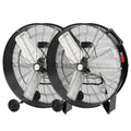 BILT HARD 9100 CFM 30" High Velocity Drum Fan, 2-Speed Heavy Duty Industrial Shop Fan for Commercial, Garage, Warehouse, Workshop, Factory and Basement, 2 Pack - size: 30 inch 2 Pack