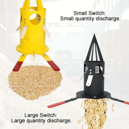 Big Bag Dispenser Bulk Bag Unloader – Heavy Duty Feed Unloader Tool for Animal Feed, Grain, Fertilizer – Rust-Resistant, Portable for Farm, Warehouse, Home Use (Black) - color: Black