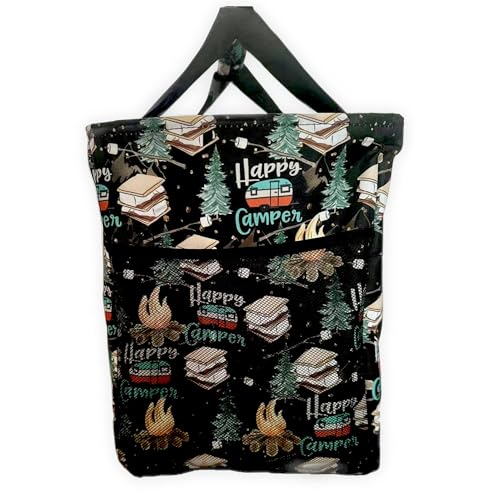 Large Collapsible Tote - color: Happy Camper